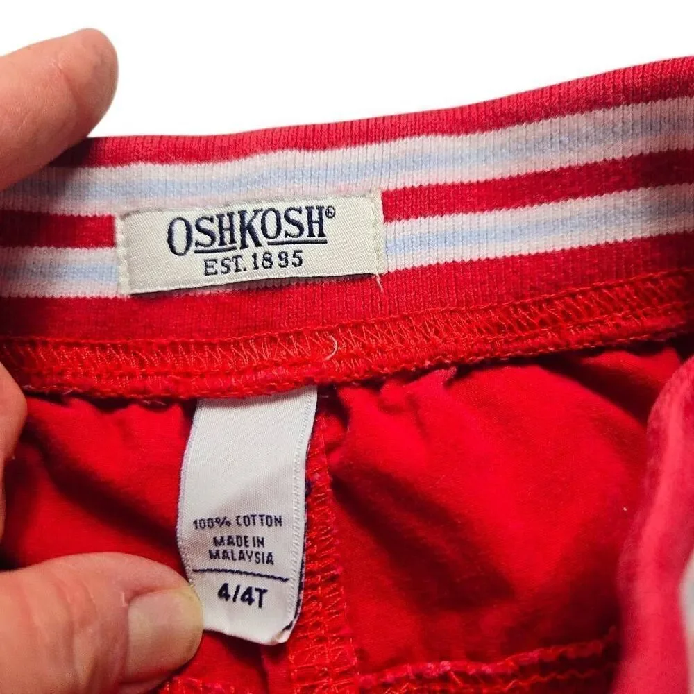 Oshkosh red shorts 4T